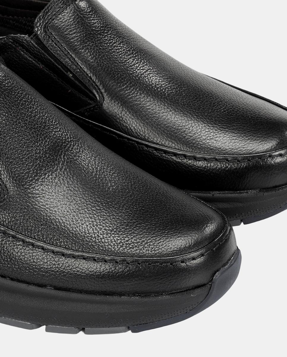 Mocassins em Pele com Membrana Impermeável Preto-6