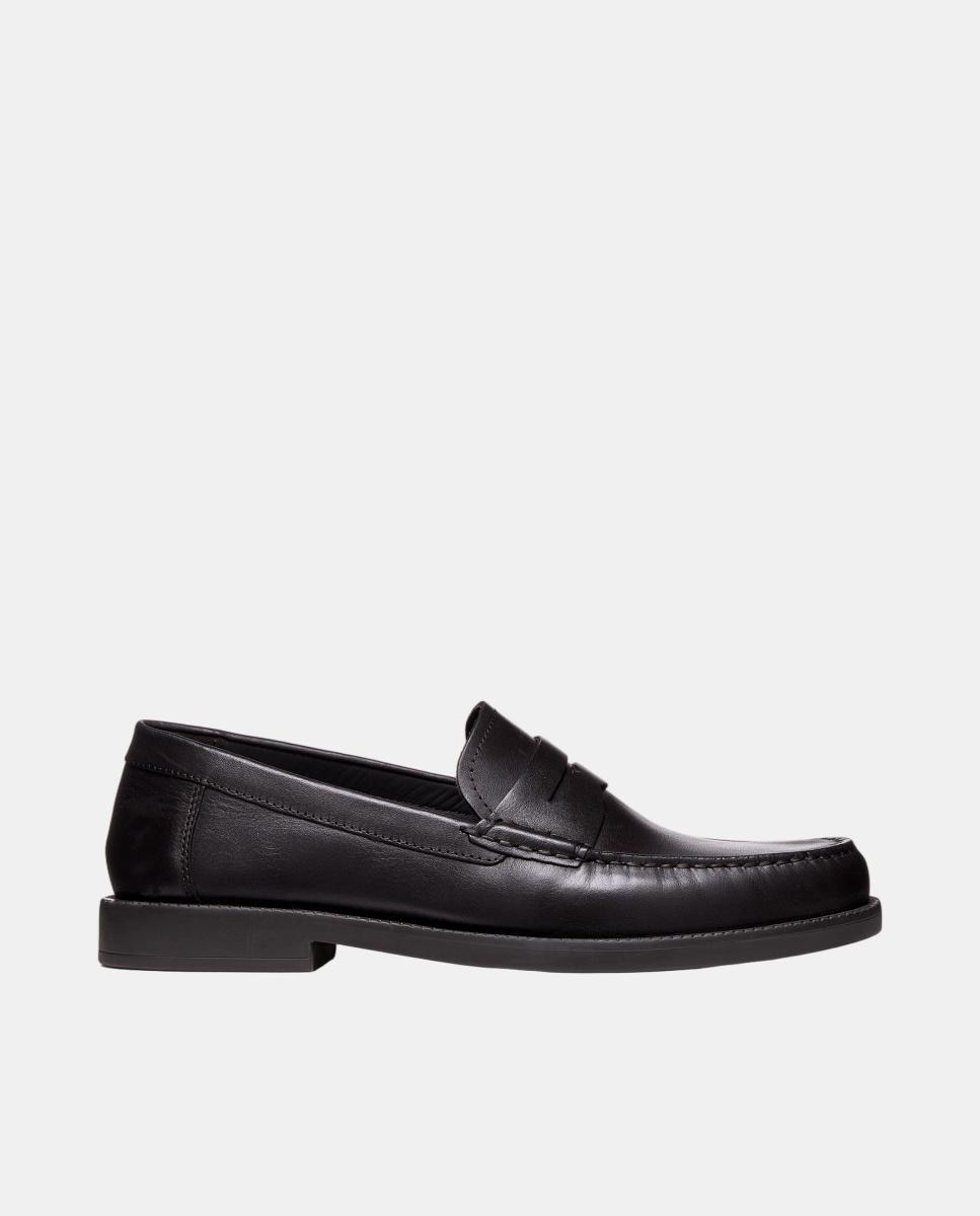 Imagen 0 de Mocasin de caballero en piel de estilo clásico Marrón