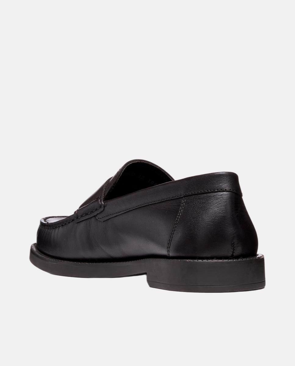 Mocasin de caballero en piel de estilo clásico - Geox - Marrón Marrón-7