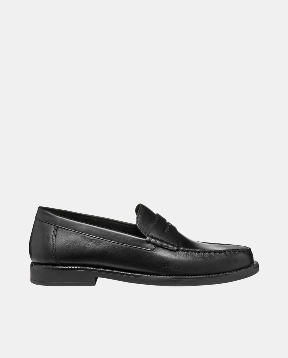 Imagen 0 de Mocasin de caballero en piel de estilo clásico Negro