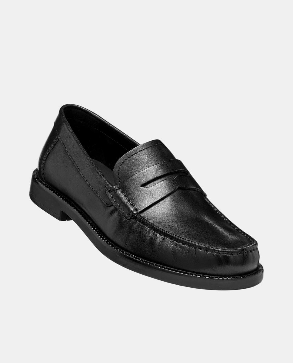 Mocasin de caballero en piel de estilo clásico - Geox - Negro Negro-8