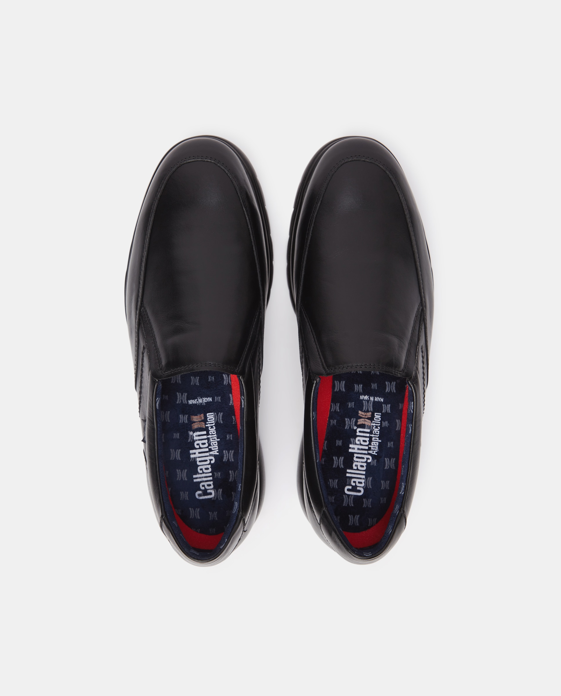 Sapatos Tipo Mocassins em Pele Preto-5