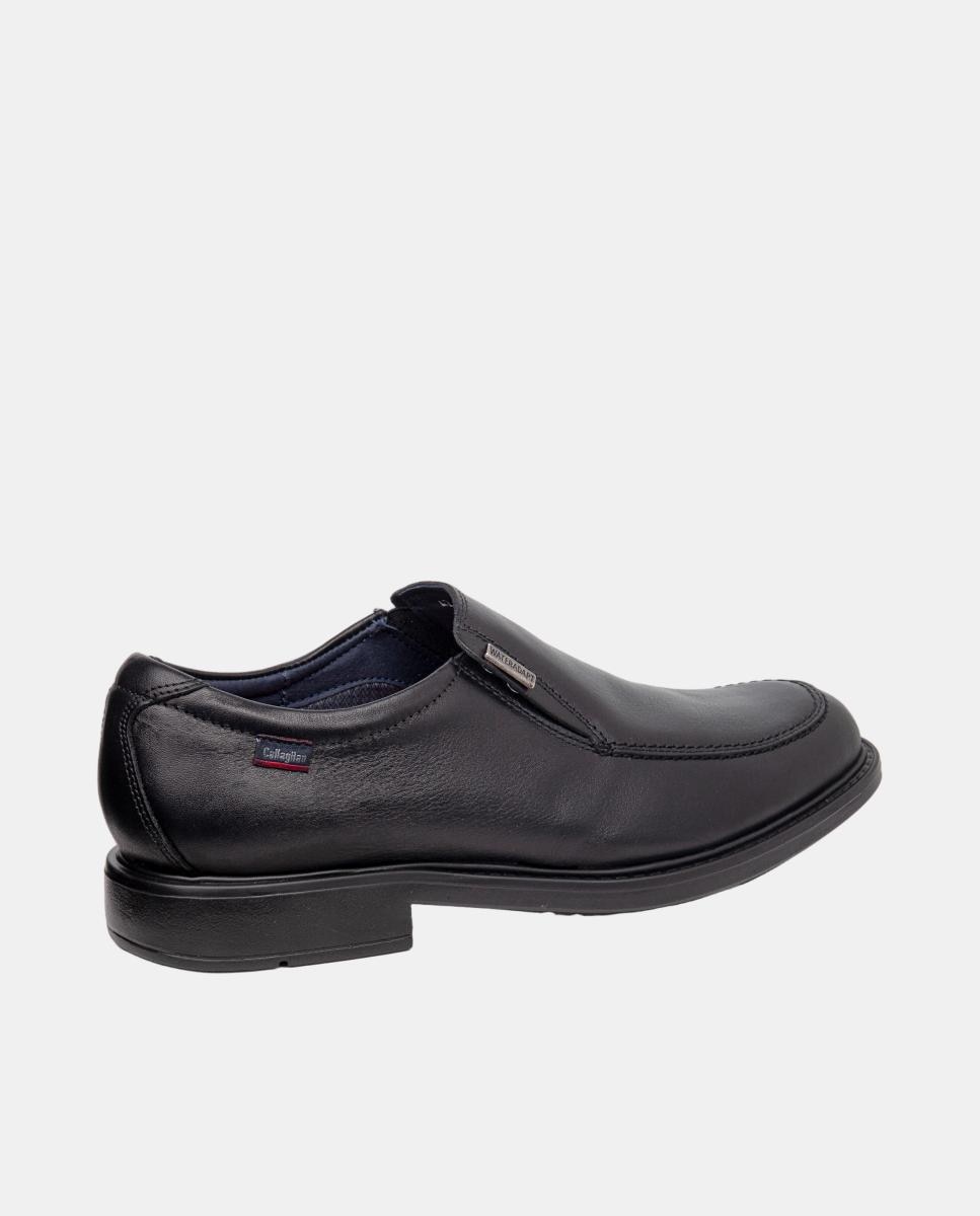 Sapatos Tipo Mocassins em Pele Preto-3