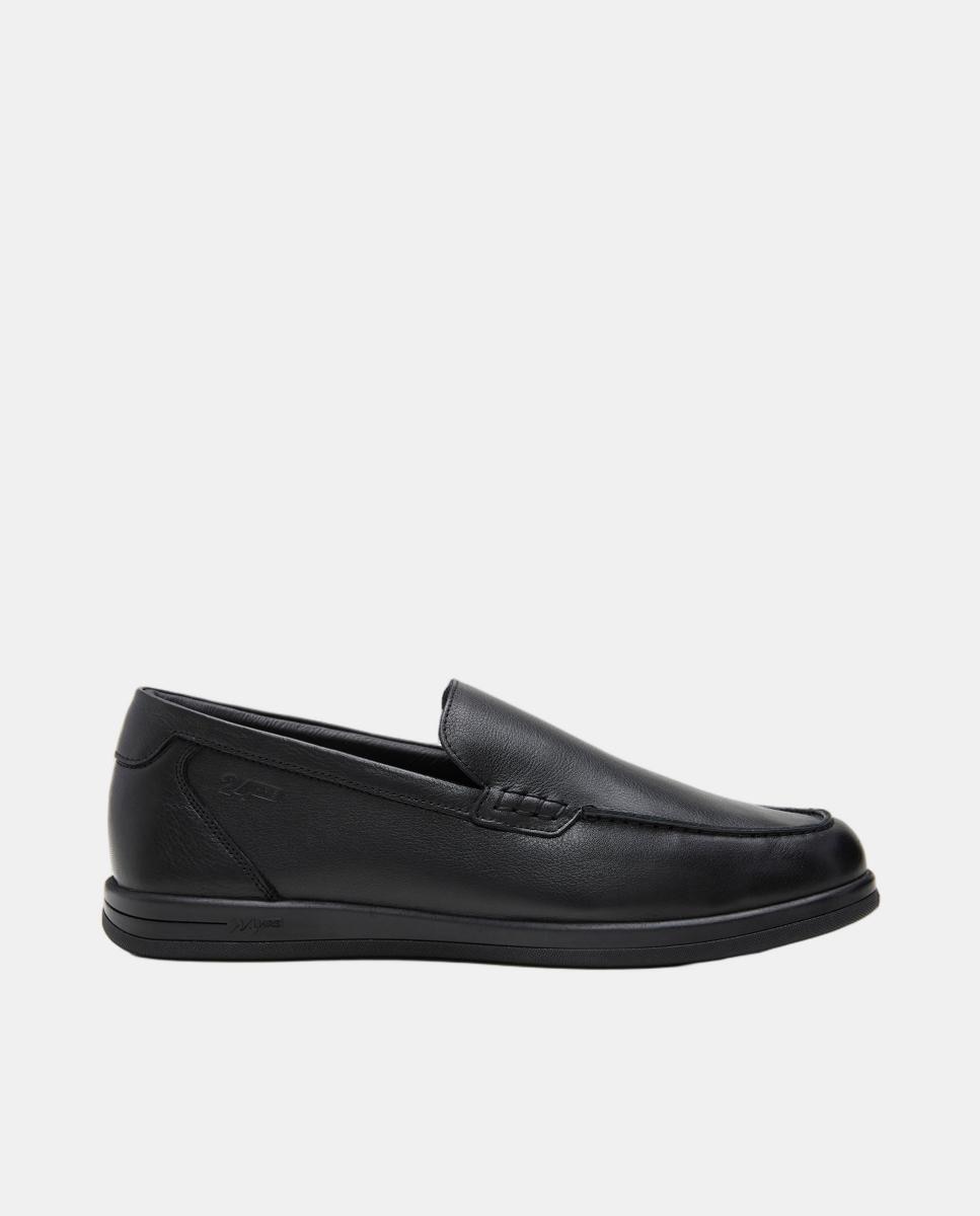 24HRS - Mocasín slip on hombre en napa.