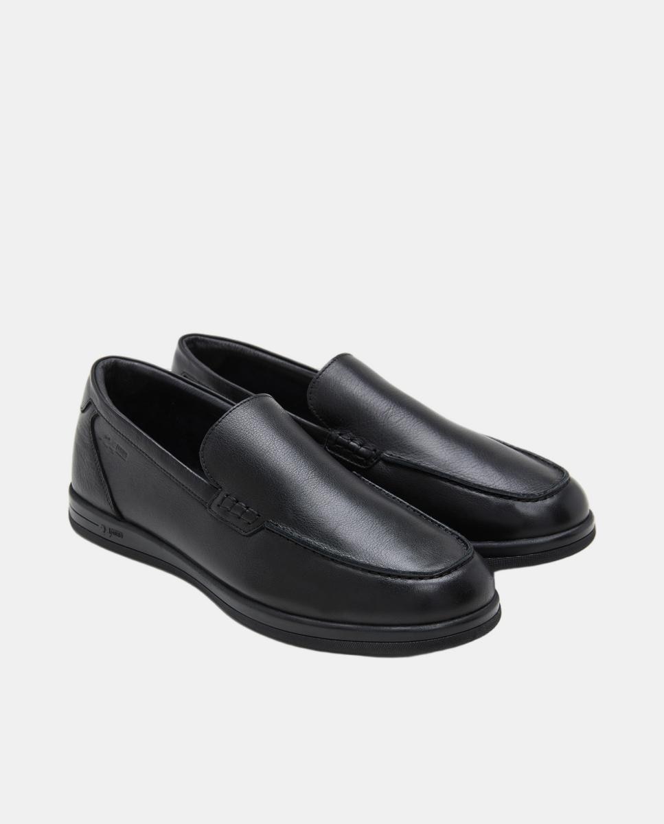 Mocassins Slip On em Napa Preto-2