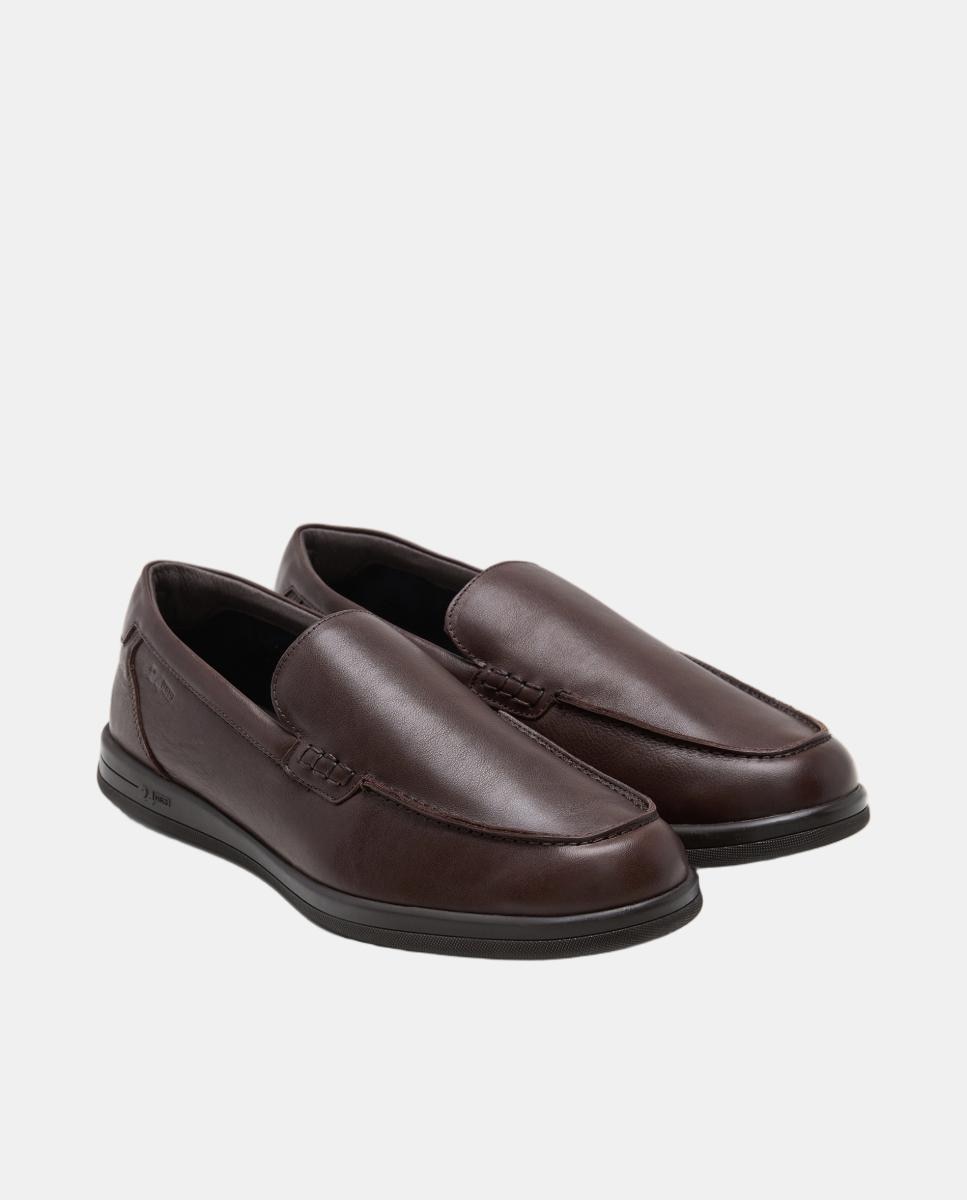 Mocassins Slip On em Napa Castanho-escuro-2