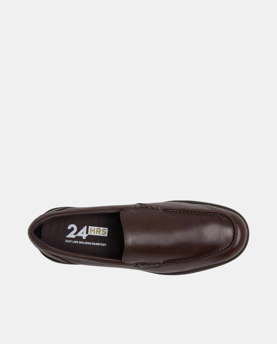 Mocassins Slip On em Napa Castanho-escuro-4