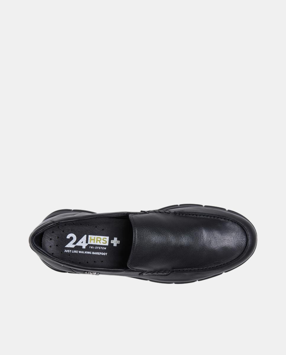Mocassins Slip On em Napa Preto-4