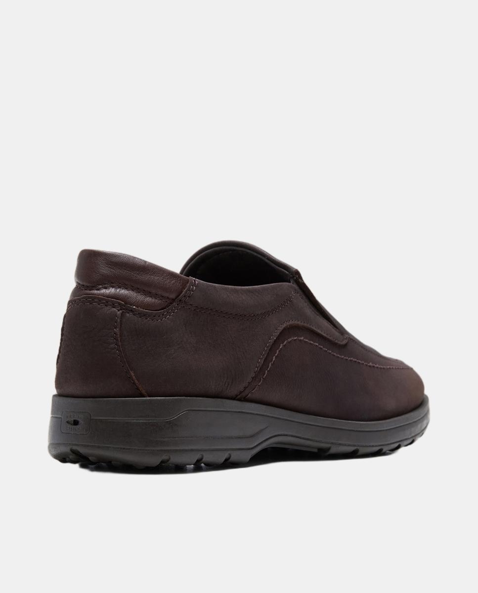 Mocassins Slip On em Nobuck Castanho-escuro-2