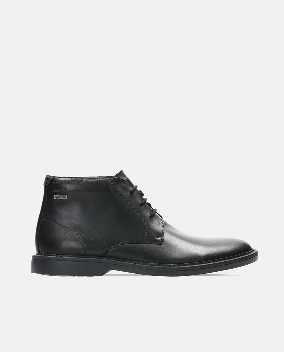 Botas em pele pretas Preto-1