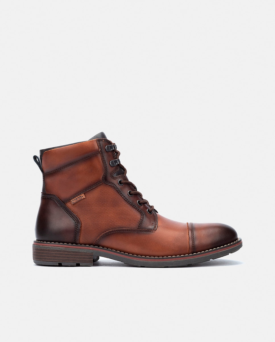 Pikolinos - Botas York de hombre en piel con puntera recta.