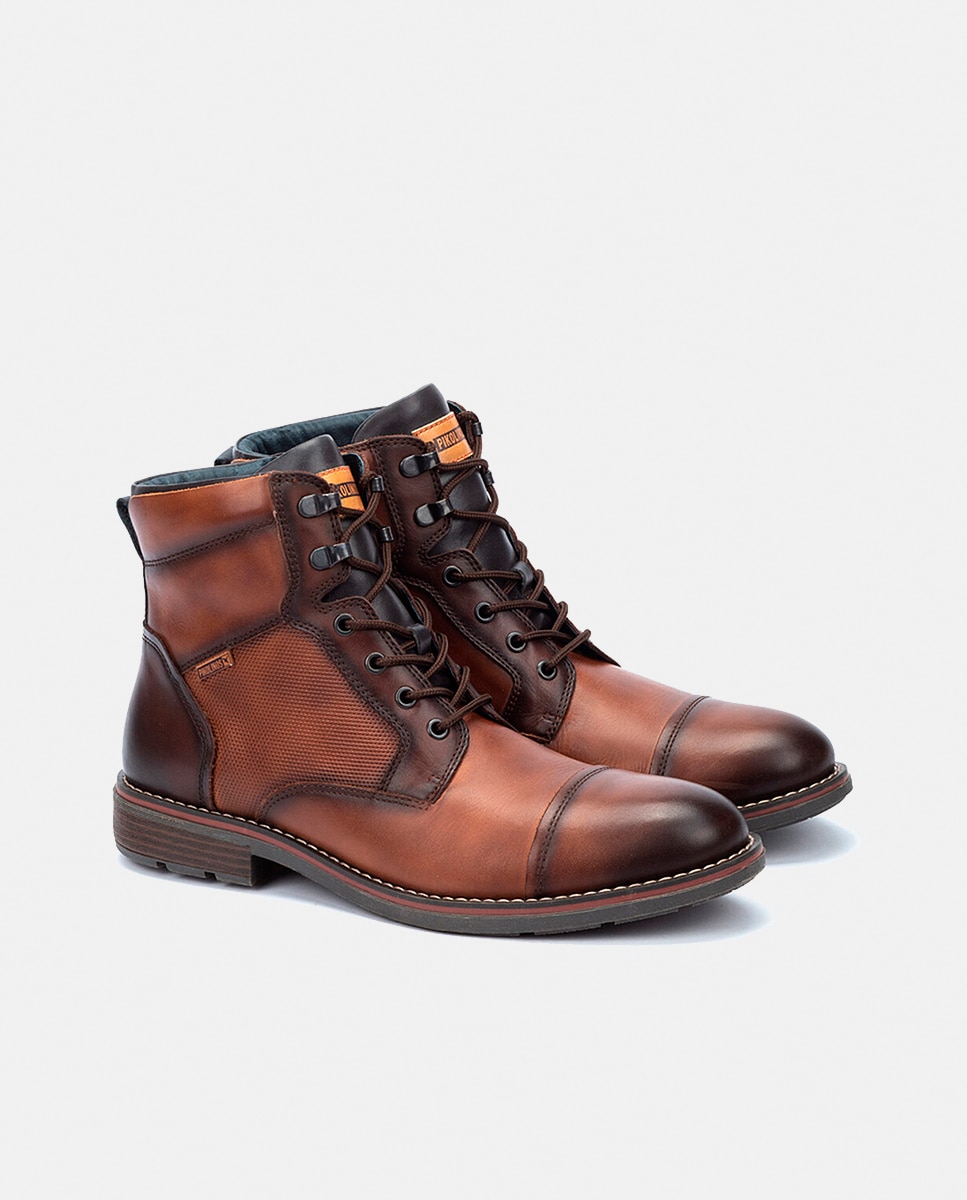 Imagen 2 de Botas de hombre de piel con plantilla extraíble - Marrón Marrón