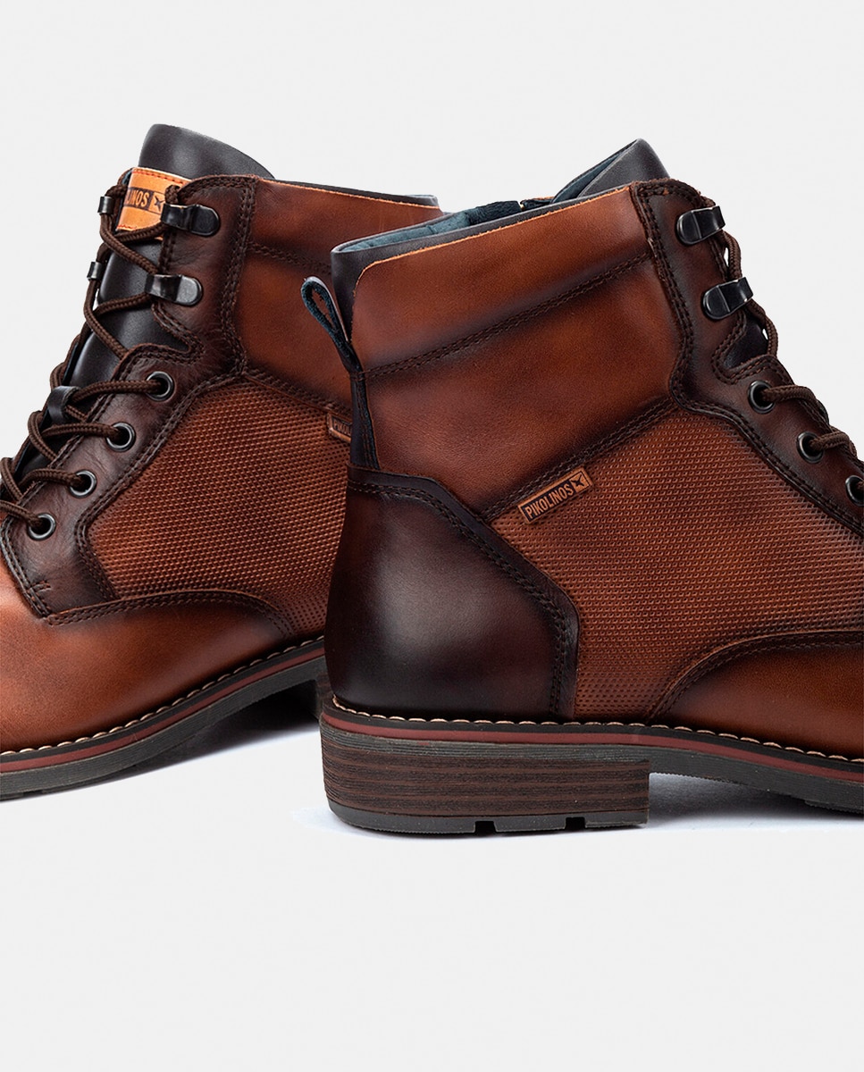 Imagen 4 de Botas de hombre de piel con plantilla extraíble - Marrón Marrón