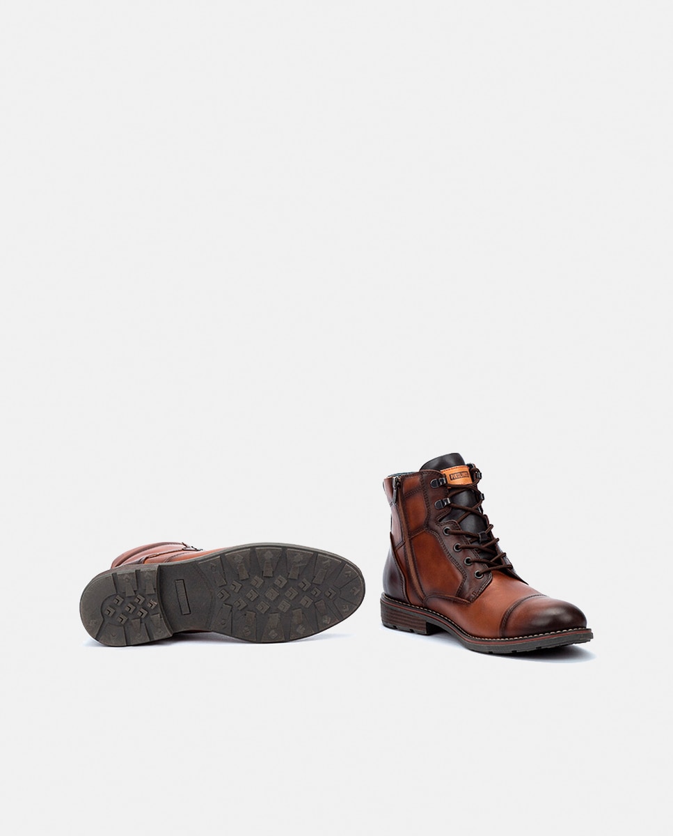 Imagen 5 de Botas de hombre de piel con plantilla extraíble - Marrón Marrón