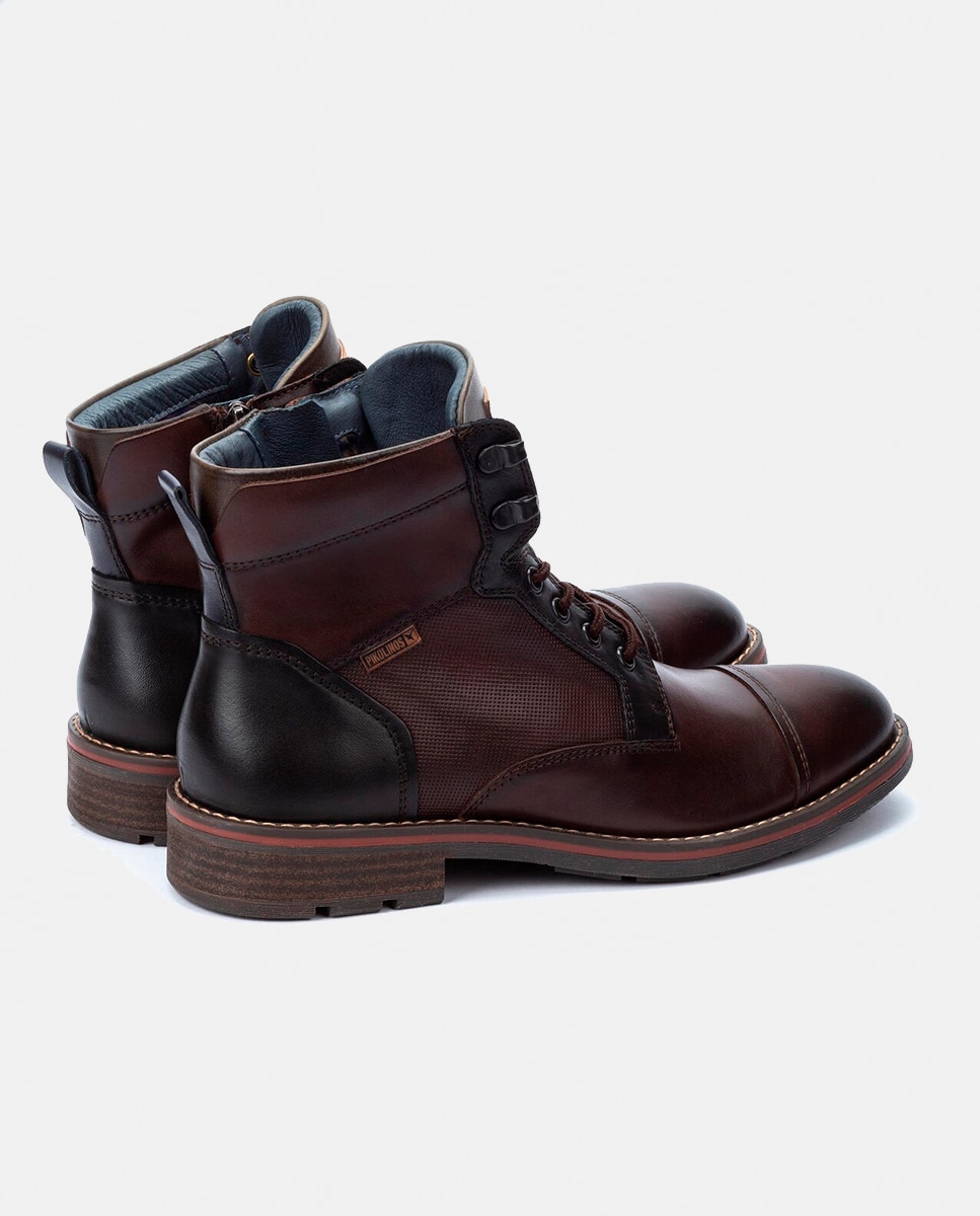 Botas York com Biqueira Direita e em Pele Castanho-escuro-10