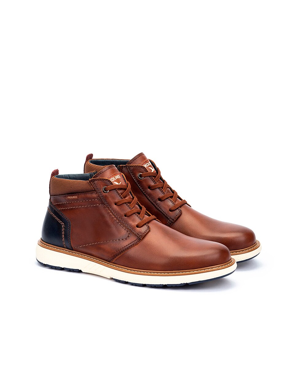 Botins em Pele - Castanho Castanho-2