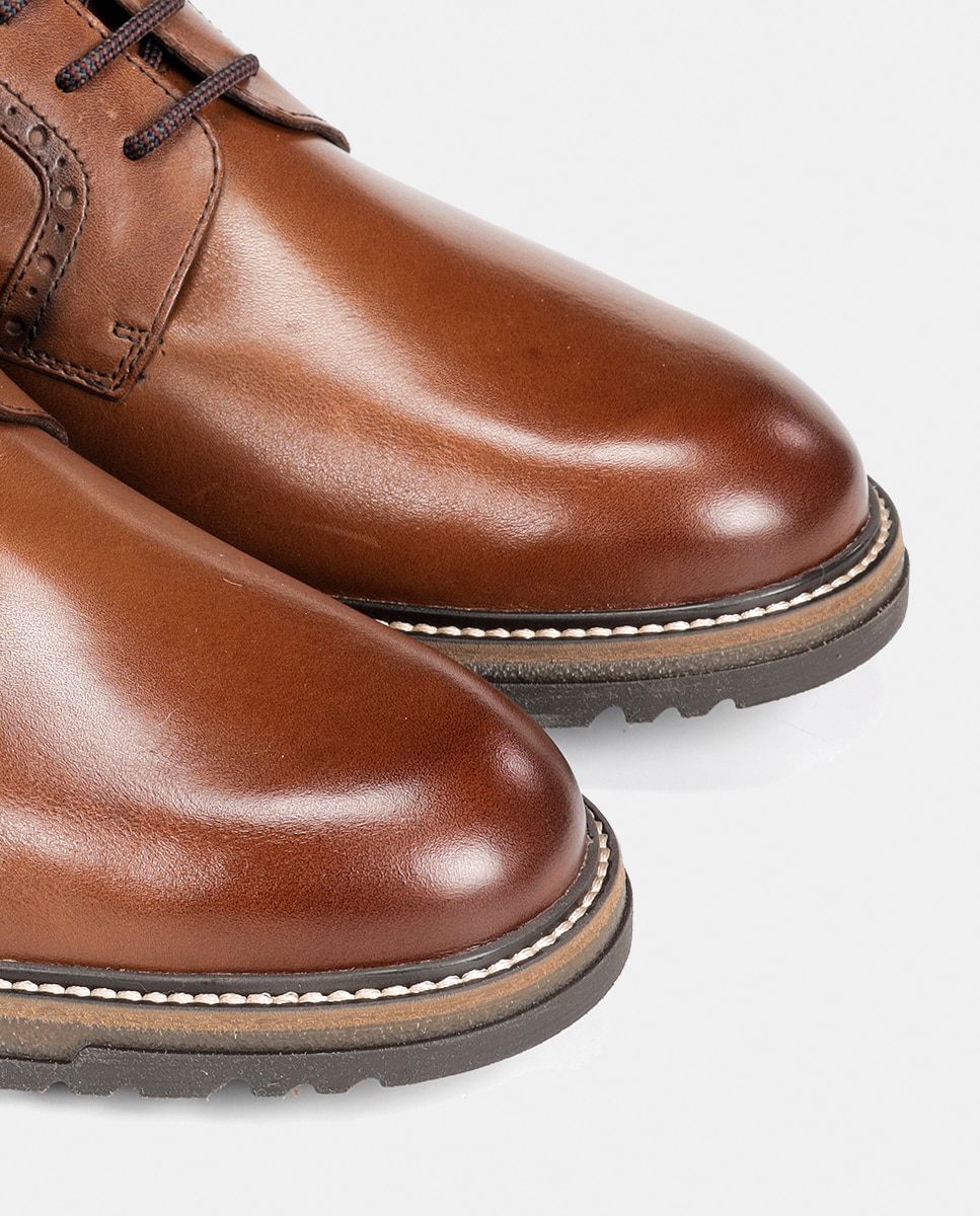 Botins em Pele Tipo Chelsea com Pala Lisa Couro-6