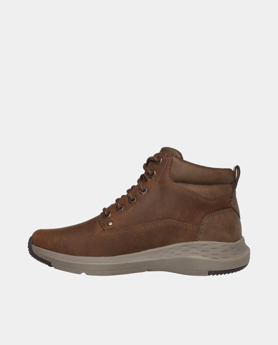 Bota casual waterproof - Skechers - Cuero Cuero-4