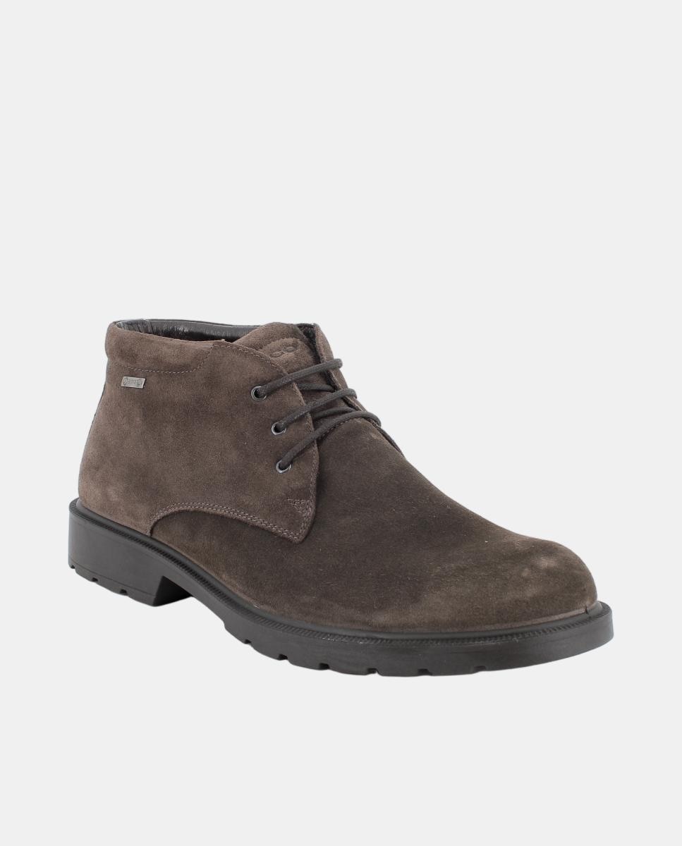 Botas em Camurça com Forro Goretex e Fecho de Atacadores Castanho-escuro-2