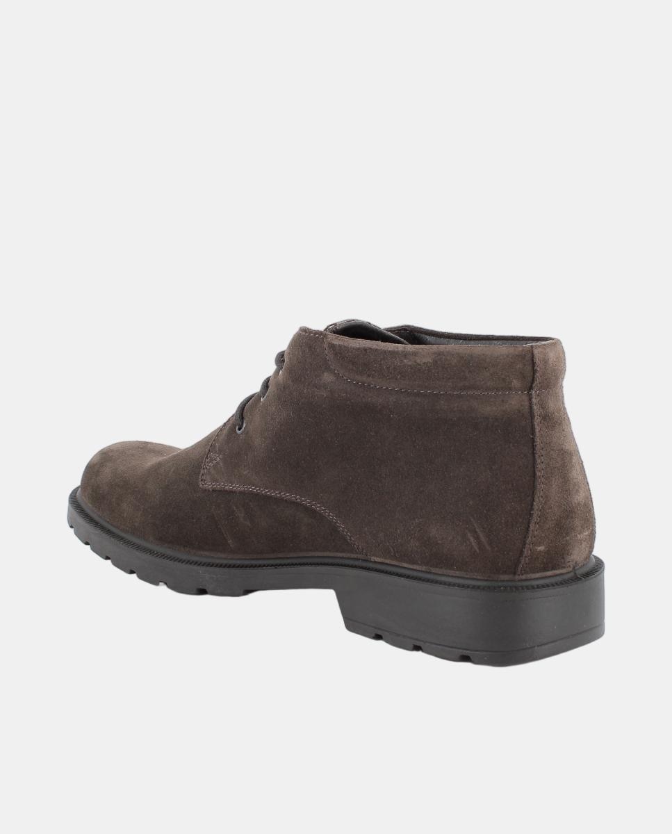 Botas em Camurça com Forro Goretex e Fecho de Atacadores Castanho-escuro-3