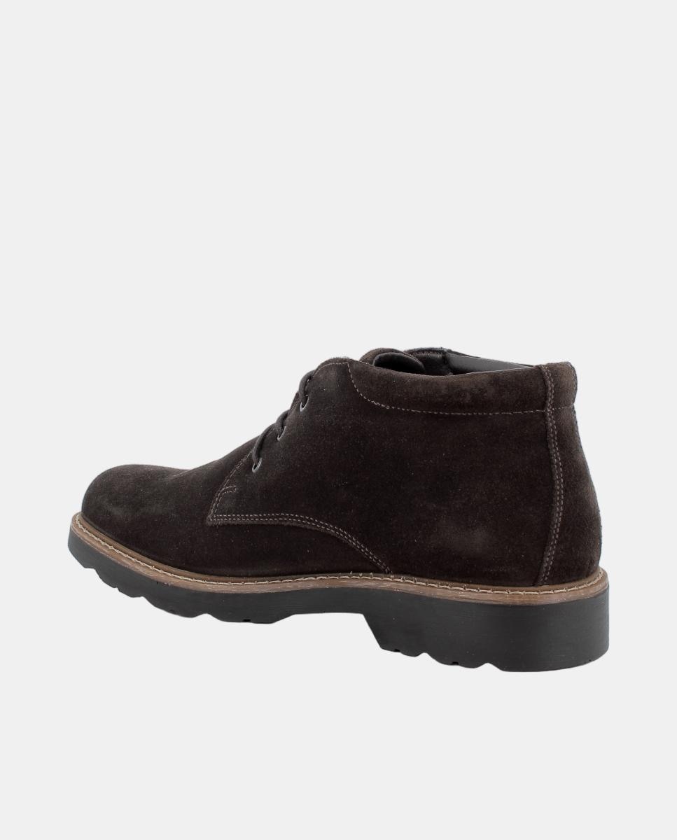 Imagen 3 de Bota de caballero en piel ante con forro goretex y cierre con cordones - Igi&Co - Marrón oscuro Marrón oscuro