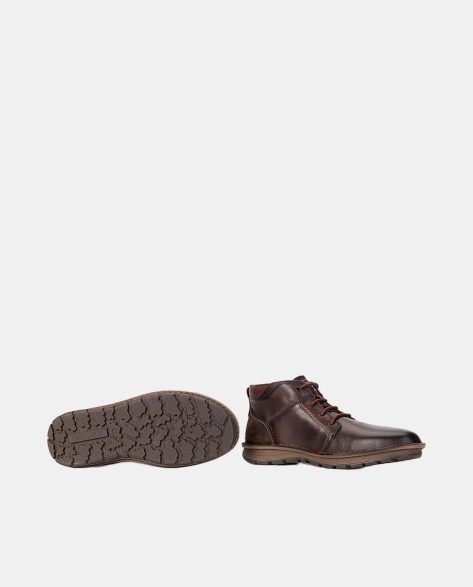 Botas em Pele com Sola Extraligeira e Palmilha Amovível Castanho-escuro-5