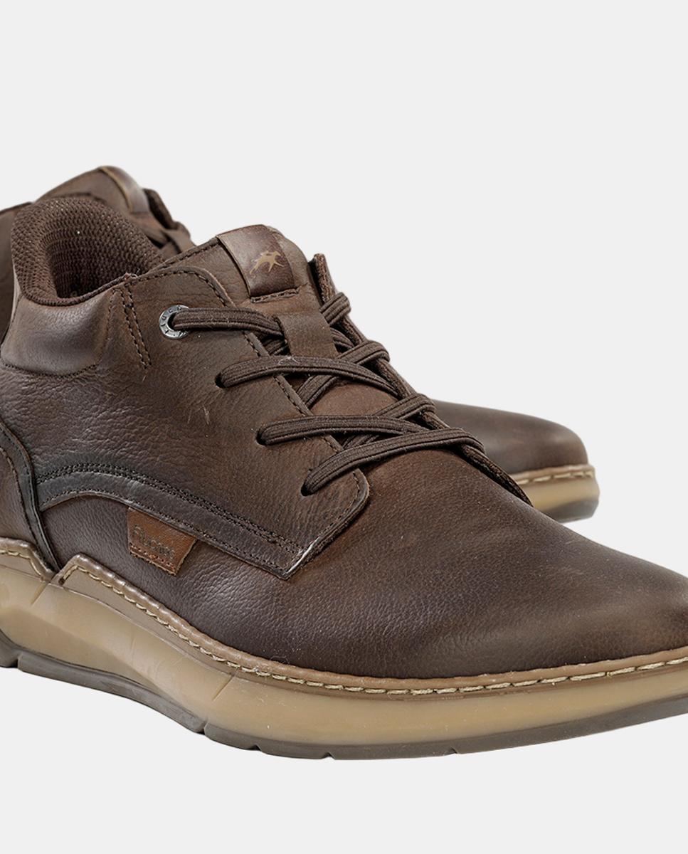 Botas em Pele Fáceis de Calçar Castanho Suave-7