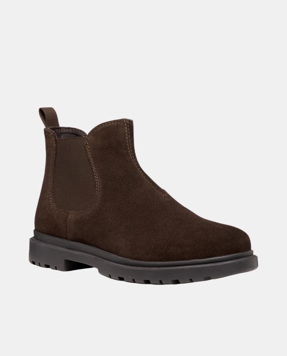 Botins Chelsea em Camurça Castanho-chocolate-5