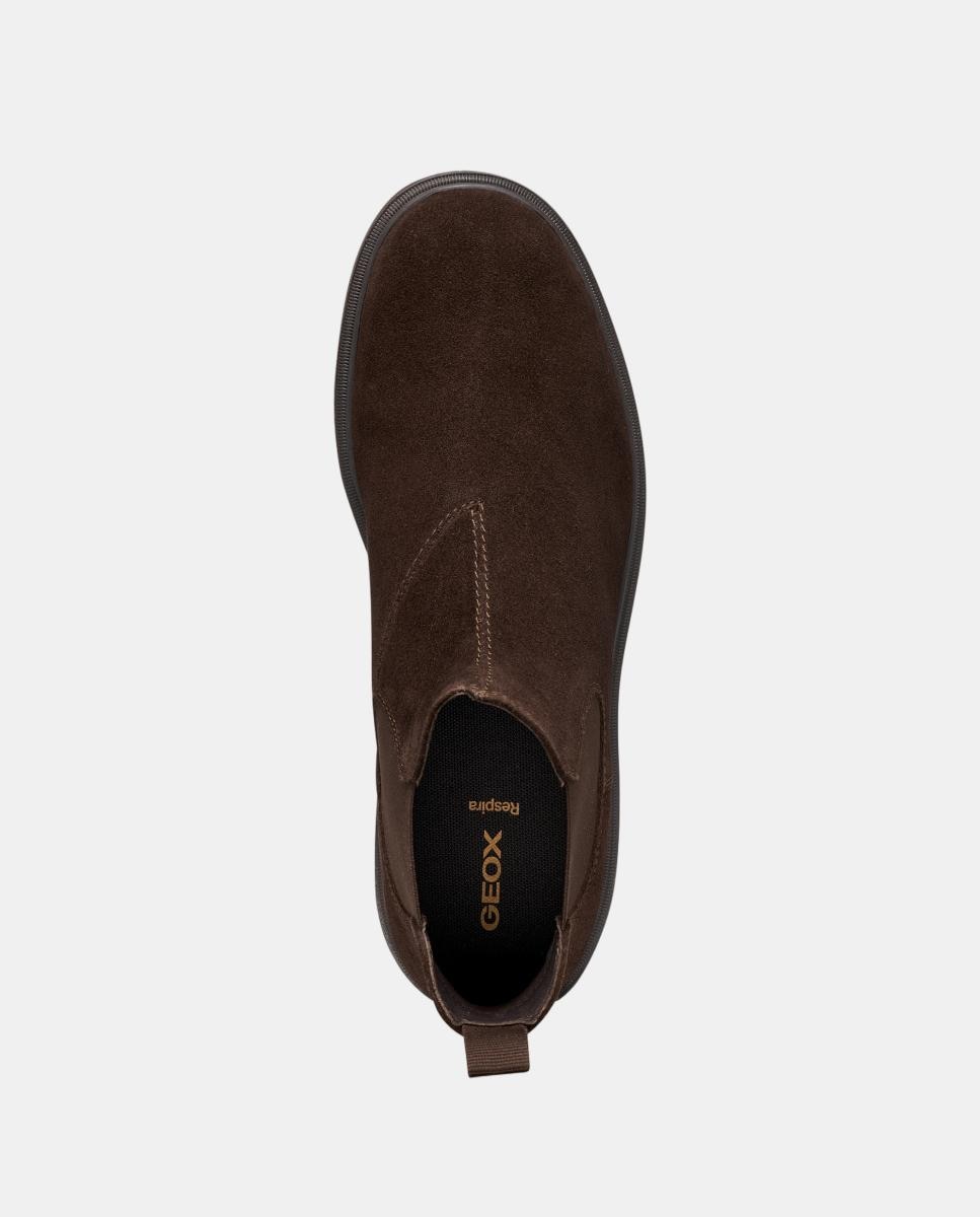 Botins Chelsea em Camurça Castanho-chocolate-8