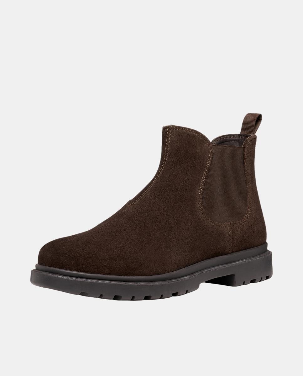 Botins Chelsea em Camurça Castanho-chocolate-9