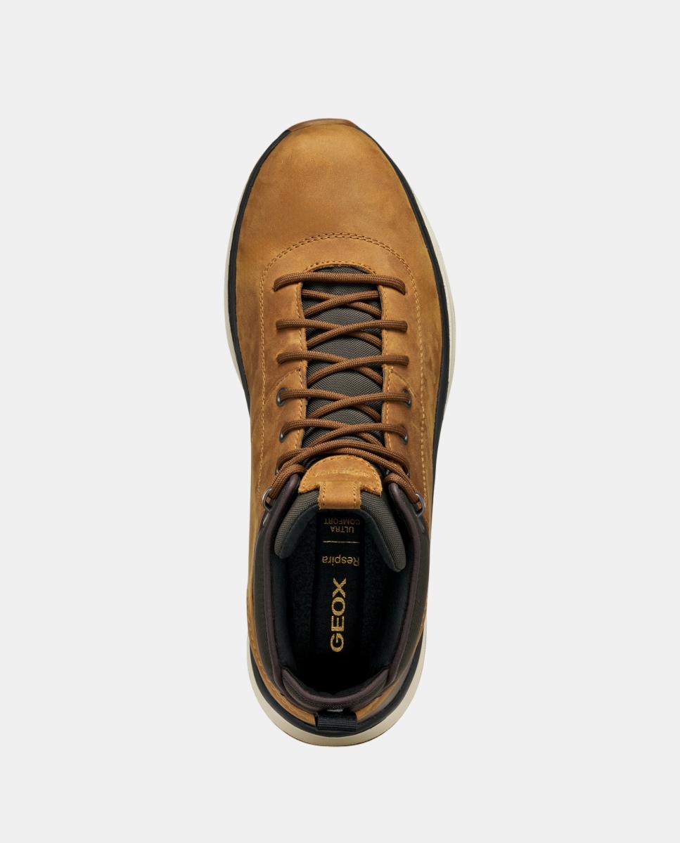 Botins desportivos com sola amortecida e impermeavel Couro-2