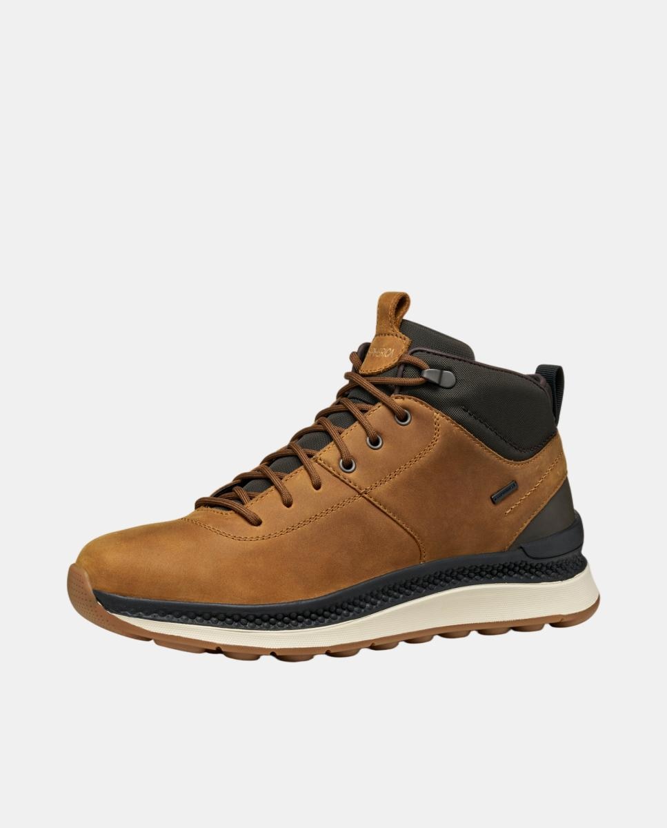 Botins desportivos com sola amortecida e impermeavel Couro-3
