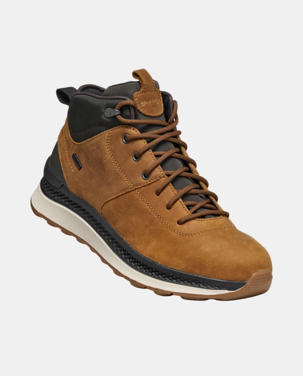 Botins desportivos com sola amortecida e impermeavel Couro-8