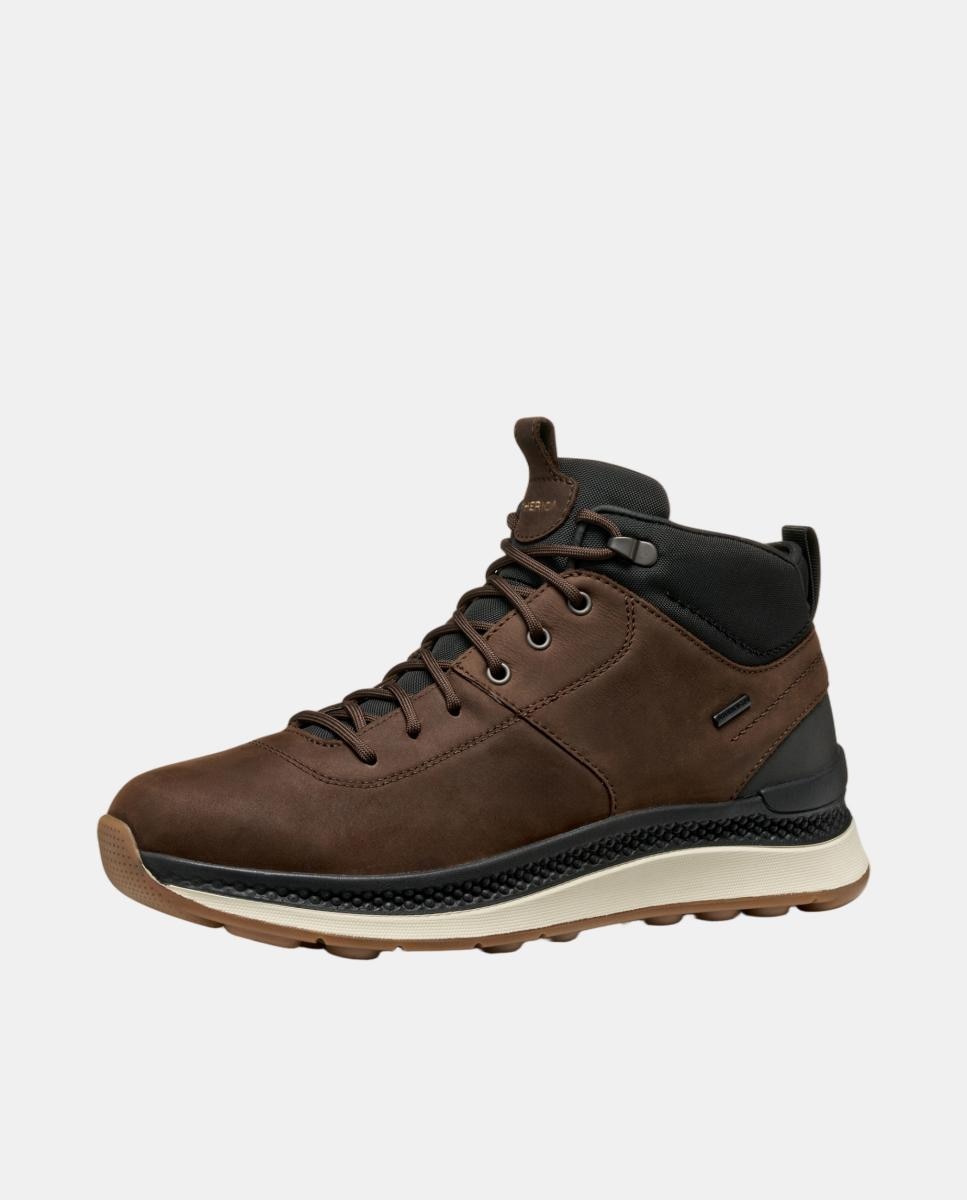 Botin deportivo de caballero con suela amortiguada e impermeable - Geox - Marrón oscuro Marrón oscuro-2