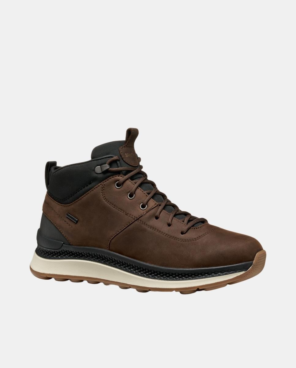 Botin deportivo de caballero con suela amortiguada e impermeable - Geox - Marrón oscuro Marrón oscuro-3