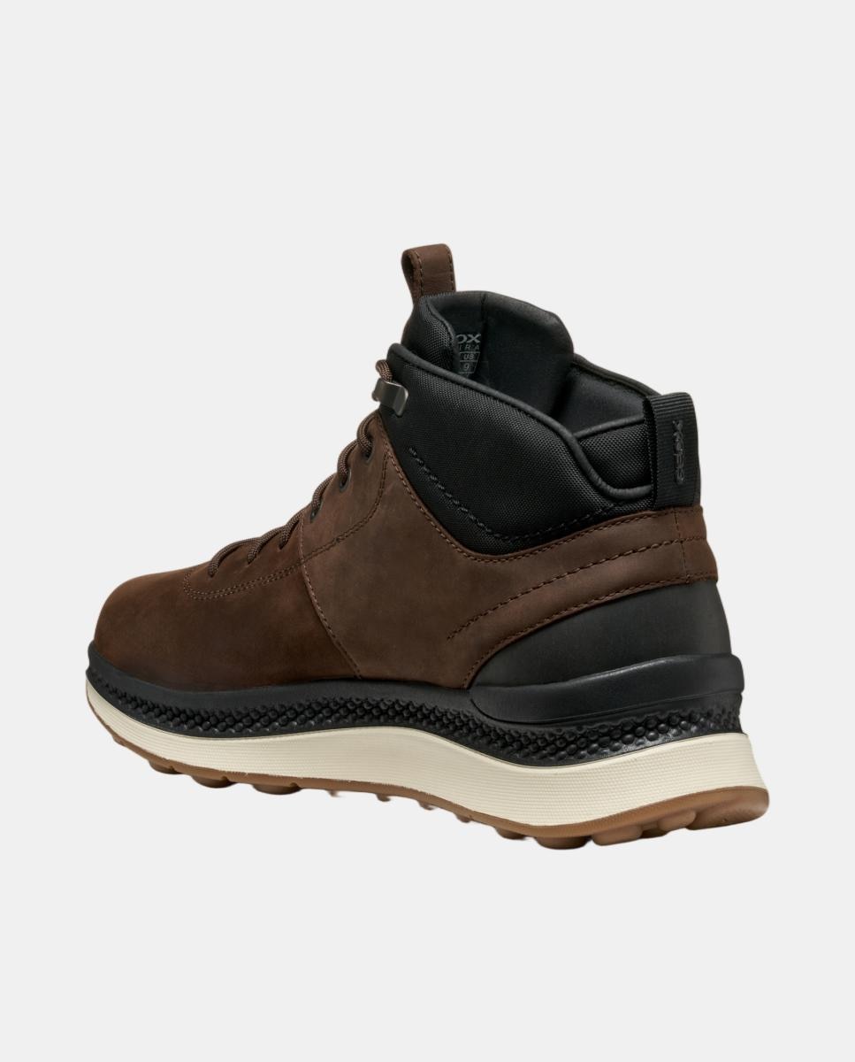Botin deportivo de caballero con suela amortiguada e impermeable - Geox - Marrón oscuro Marrón oscuro-4