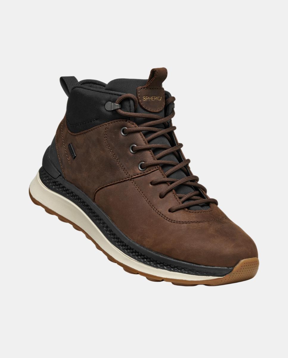 Botin deportivo de caballero con suela amortiguada e impermeable - Geox - Marrón oscuro Marrón oscuro-5