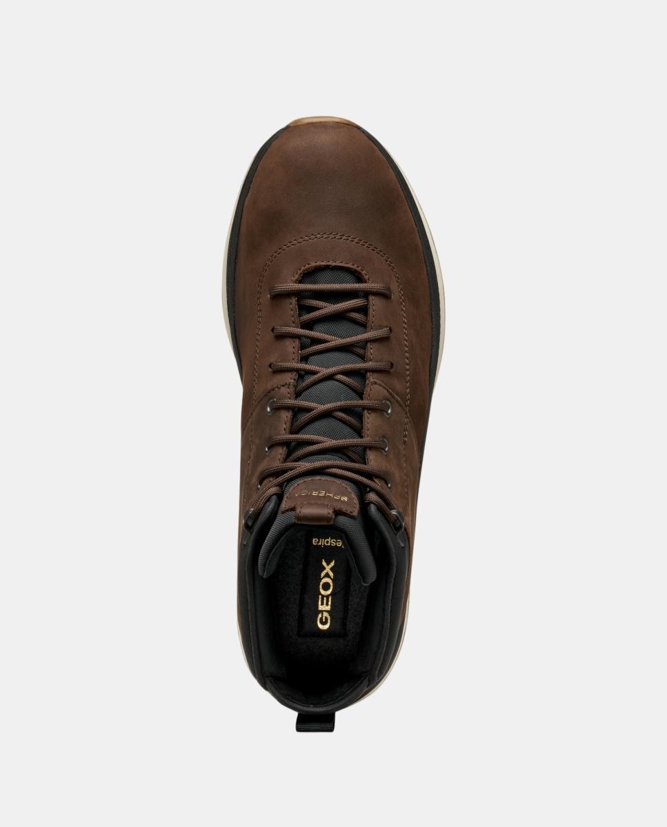 Botin deportivo de caballero con suela amortiguada e impermeable - Geox - Marrón oscuro Marrón oscuro-6