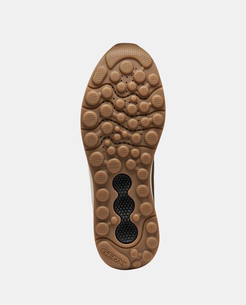 Botin deportivo de caballero con suela amortiguada e impermeable - Geox - Marrón oscuro Marrón oscuro-7