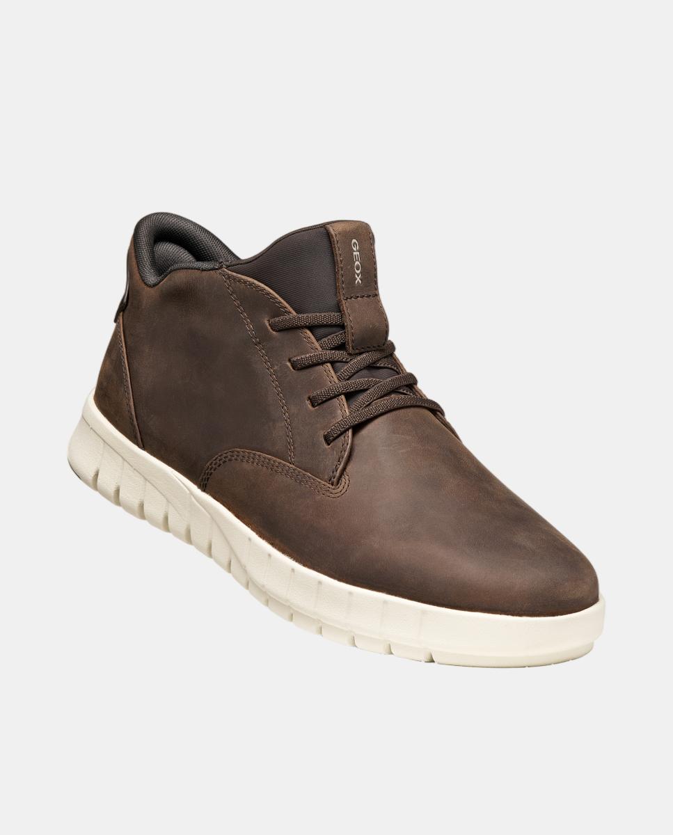 Botin de caballero en piel con estilo contemporáneo - Geox - Marrón Marrón-7