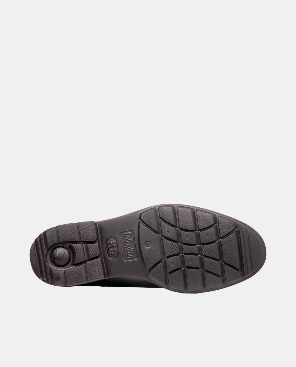 Botins em Pele com Atacadores Castanho-escuro-4