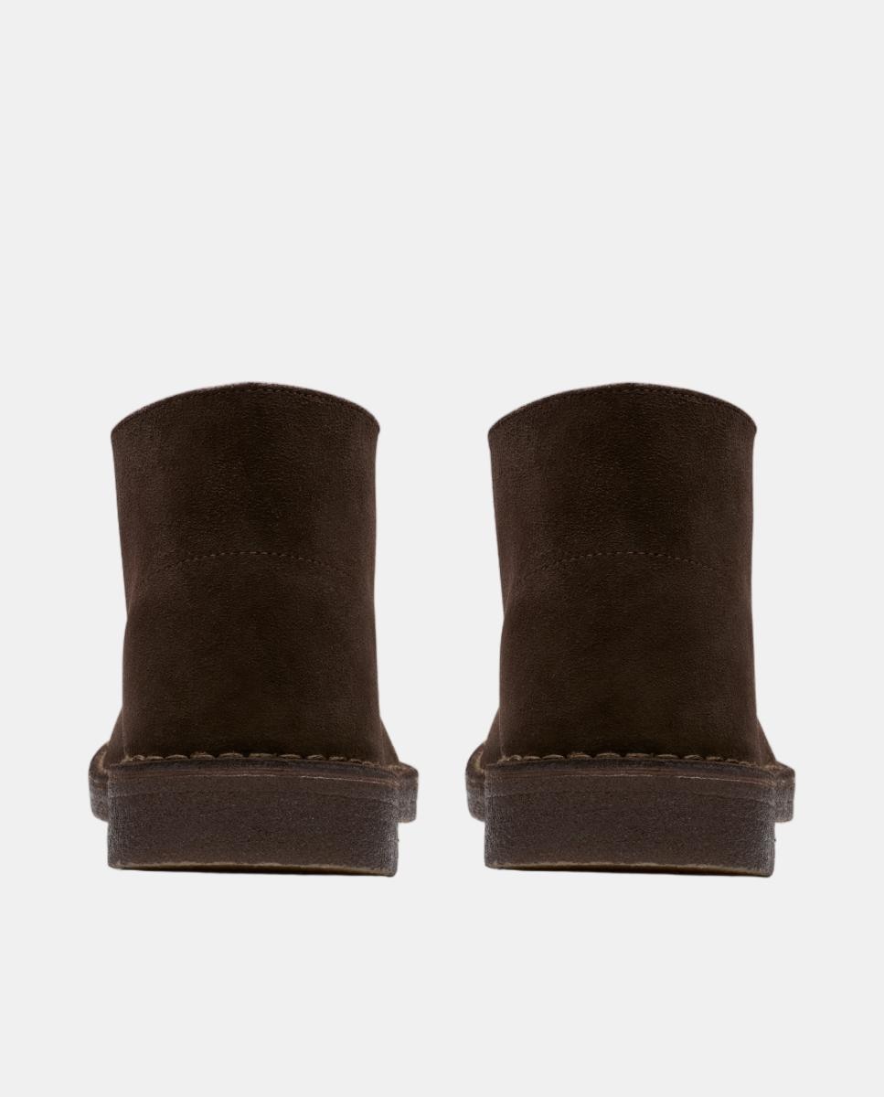 Desert Boot em Croute com Fecho de Atacadores Castanho-escuro-5