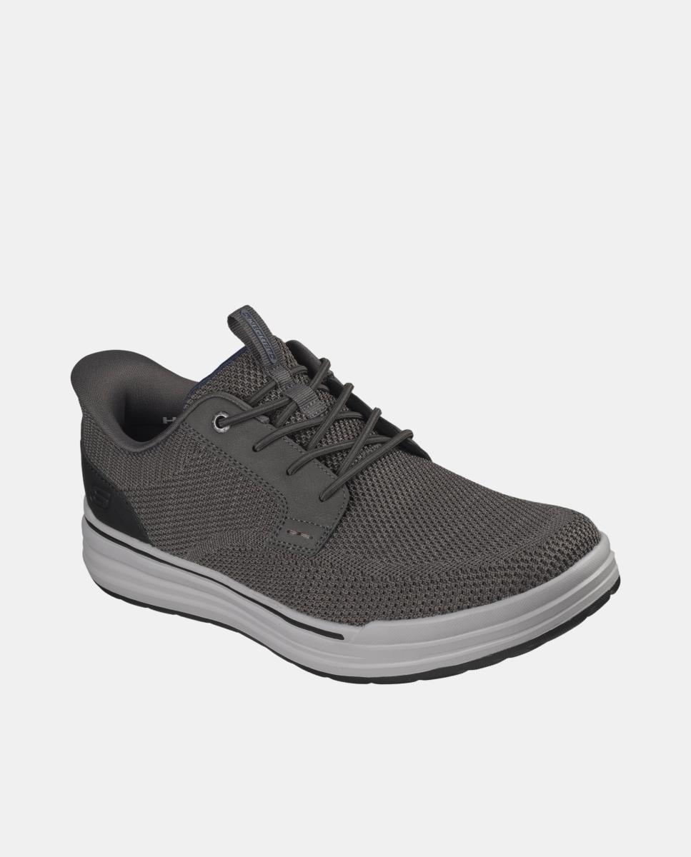 Deportivo de hombre casual canvas y tech slip ins - Skechers - Grises Grises-3