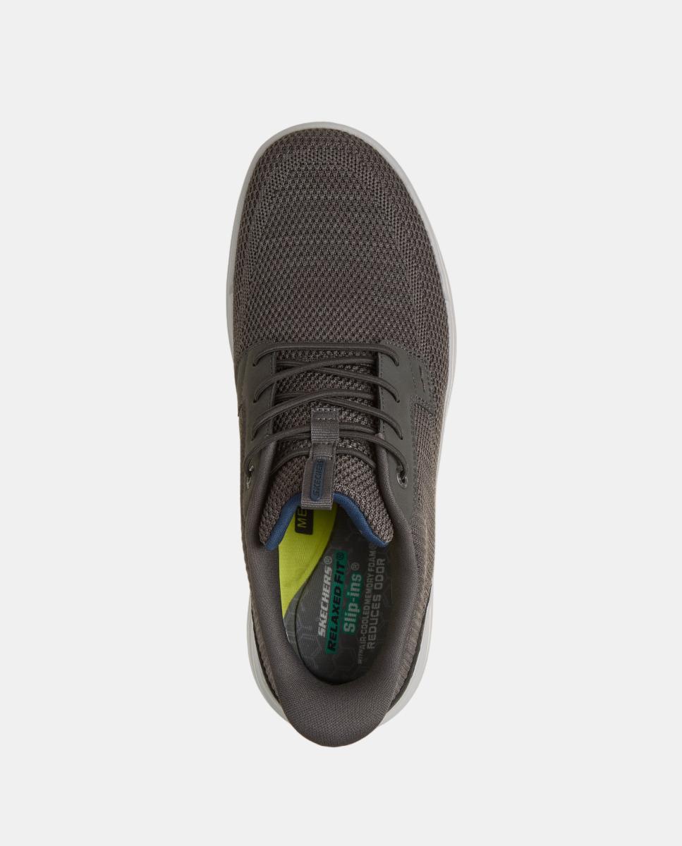 Deportivo de hombre casual canvas y tech slip ins - Skechers - Grises Grises-4