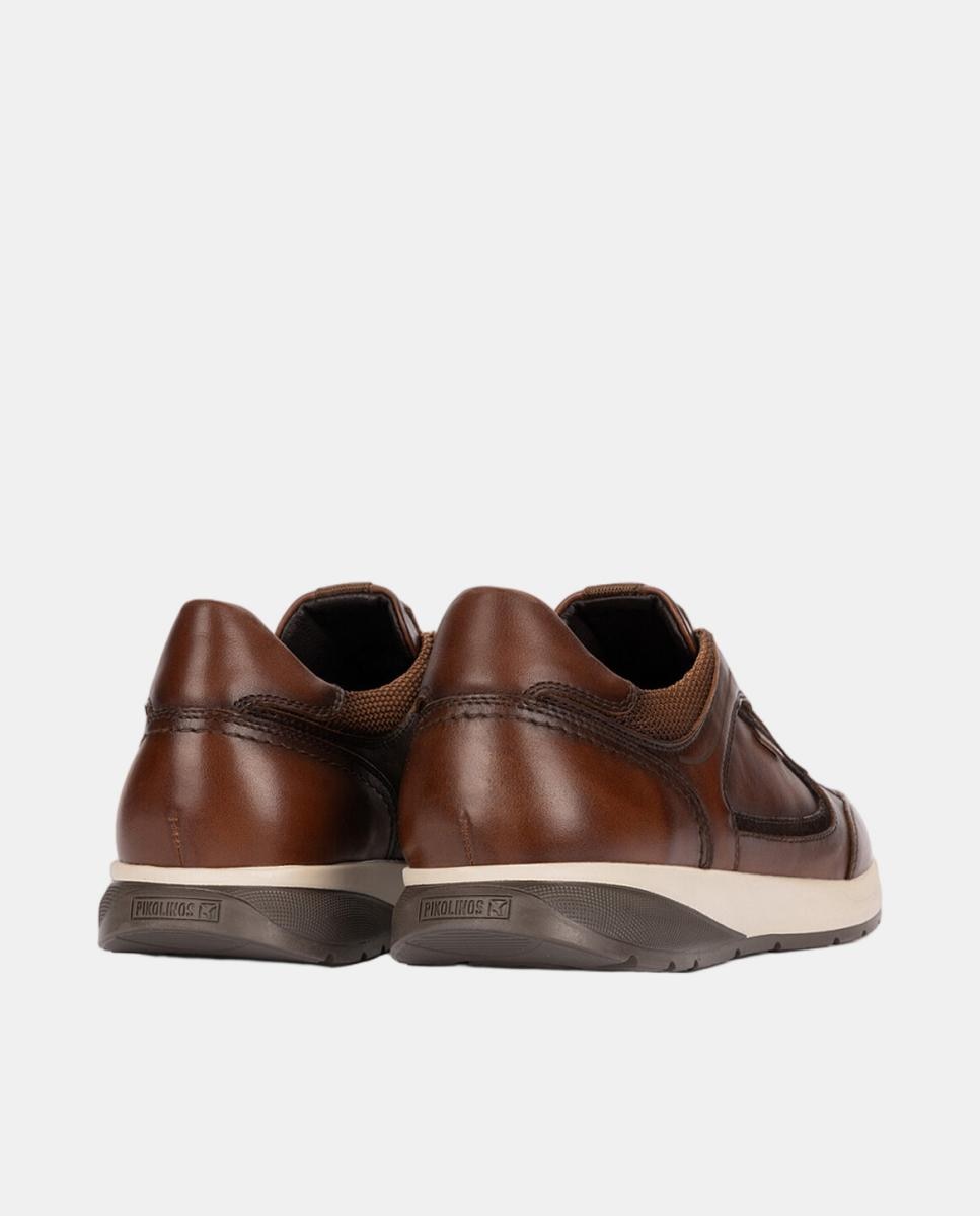 Imagen 3 de Zapatillas de hombre con plantilla Memory Foam y suela extraligera - Pikolinos - Marrón Marrón