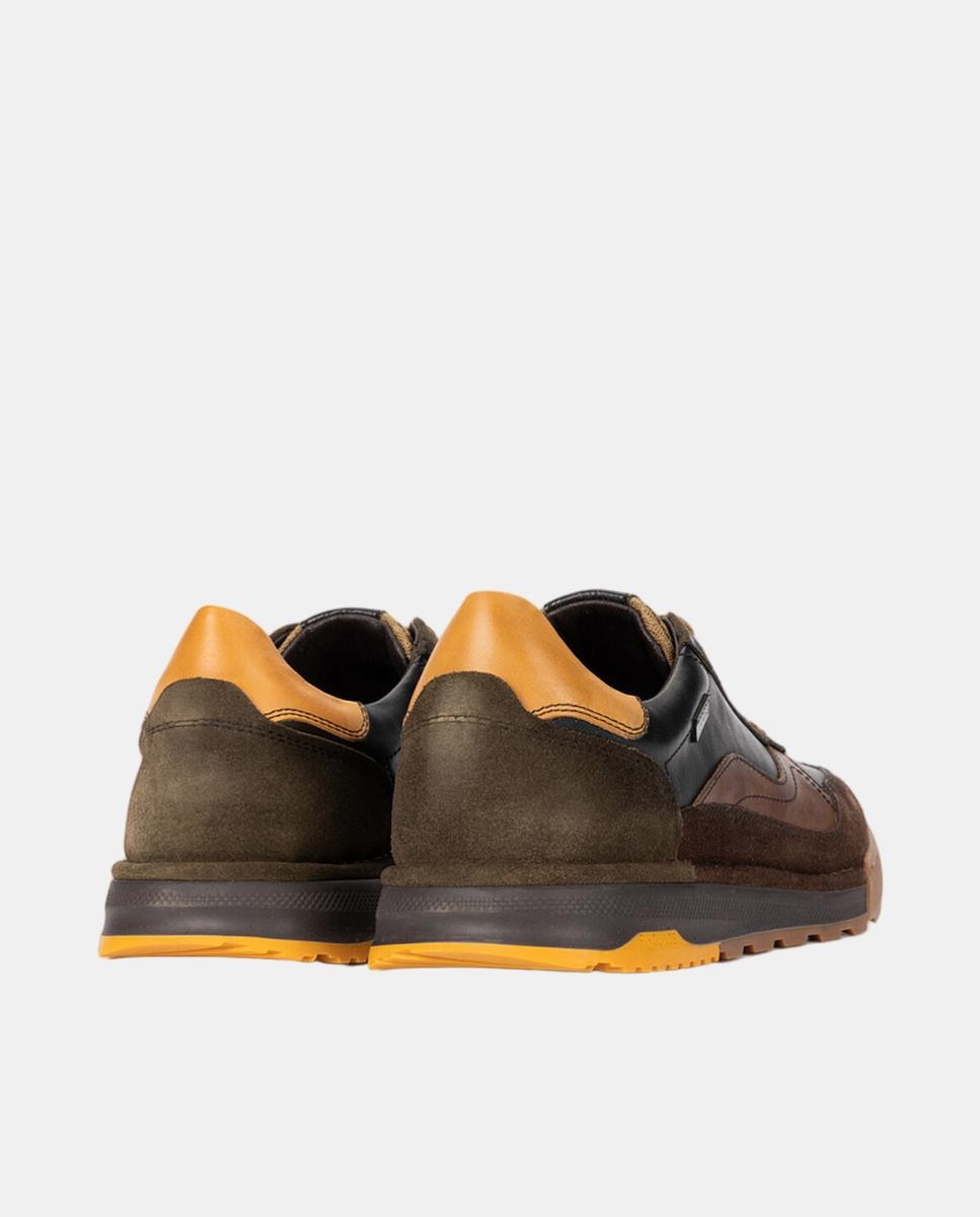 Imagen 3 de Zapatillas de hombre de piel con plantilla Memory Foam extraíble - Pikolinos - Negro Negro