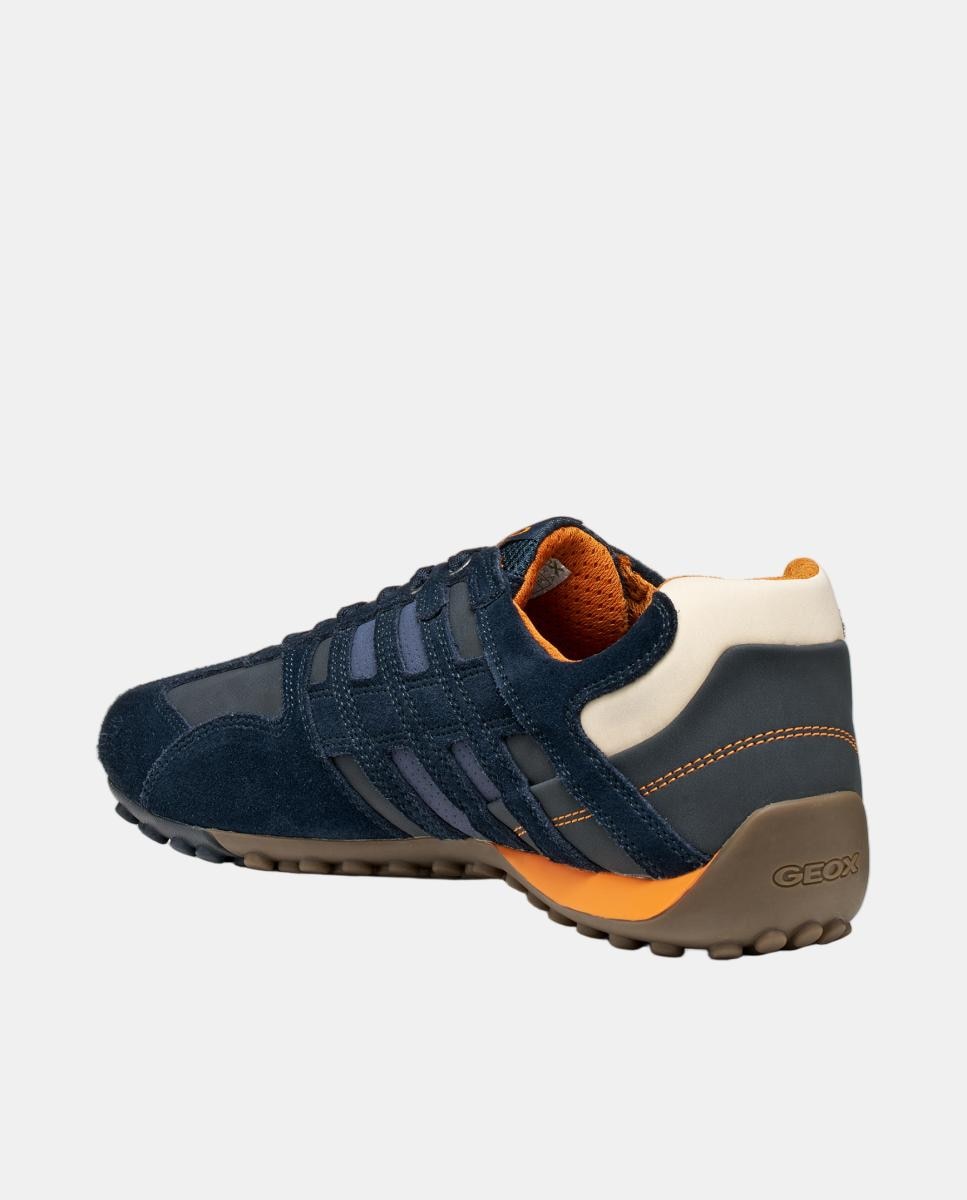 Zapatilla deportiva de caballero en ante - Geox - Azul oscuro Azul oscuro-6