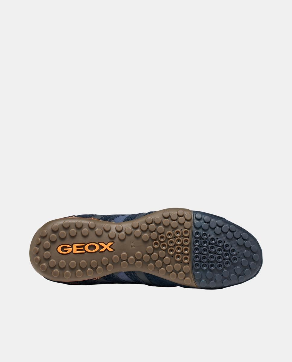 Zapatilla deportiva de caballero en ante - Geox - Azul oscuro Azul oscuro-9