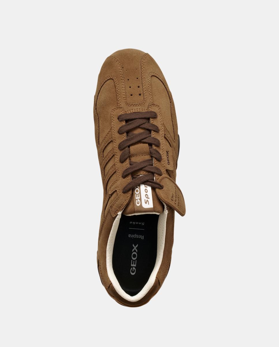 Deportiva de corte bajo de caballero en ante - Geox - Cuero Cuero-6