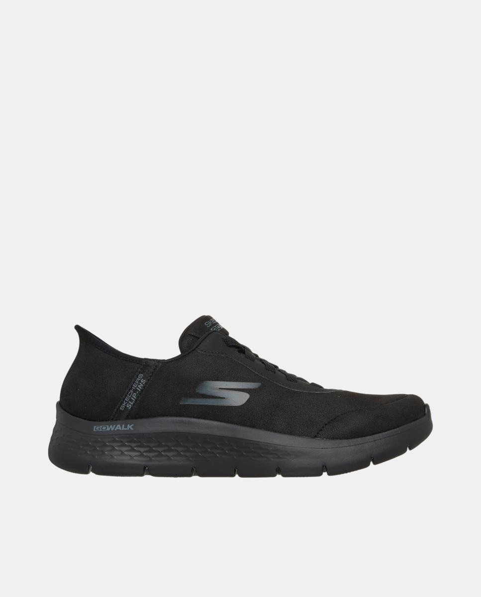 Deportivo go wak de piel slip ins - Skechers - Negro Negro-1